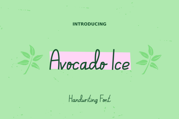 Avocado Ice: A Script Font for Modern Visual Design