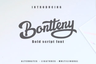 Bontteny: The Bold Script Font for Impactful Design
