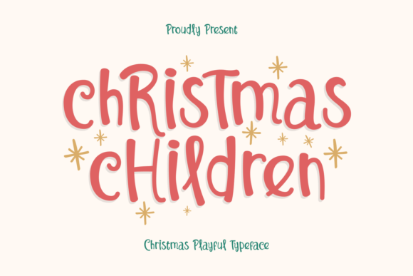 Christmas Children: Elevate Festive Design with a Dazzling Script Font
