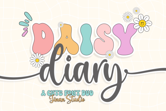 Daisy Diary: A Groovy Font Duo for Modern Creators