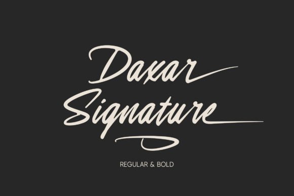 Daxar Signature: Elevating Your Design with Elegant Typography