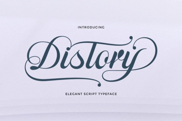 Distory: Elevating Design with Vintage Calligraphy Elegance
