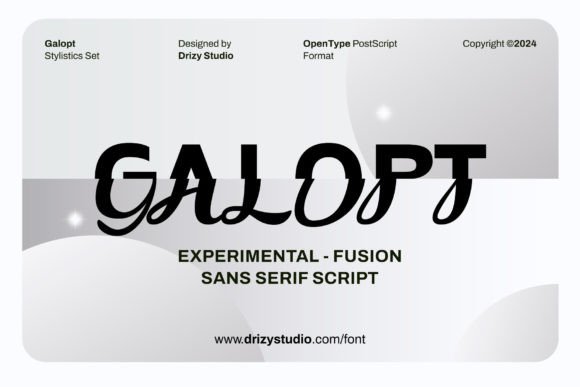 Galopt: The Experimental Fusion Script Font