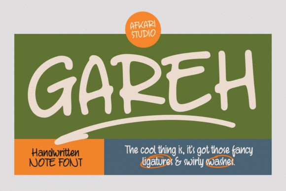 Gareh: The Handwritten Marker Font for Authentic Design
