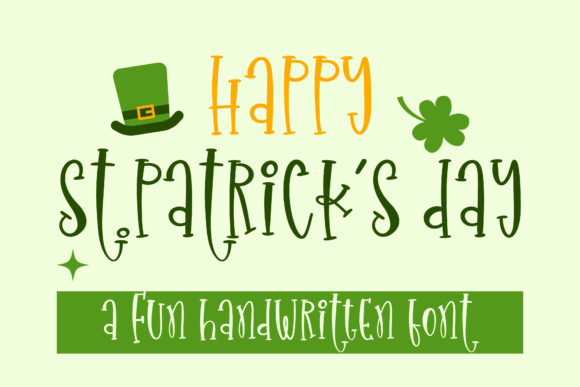 Happy St. Patrick’s Day: A Quirky Script for Creative Design