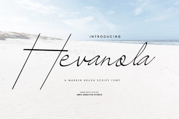 Hevanola: The Authentic Brush Script for Modern Branding