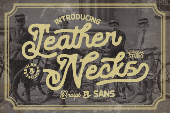 Leather Necks: A Script Font for Vintage Design