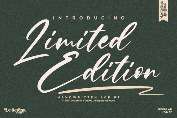 Limited Edition Font: Elevate Your Design with Script Elegance