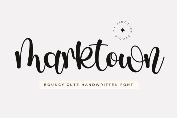 Marktown: A Playful Handwritten Script for Modern Design