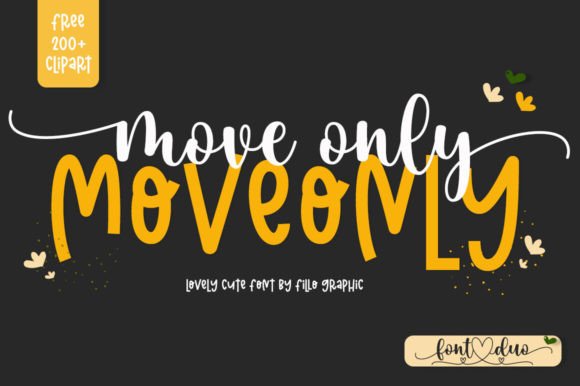 Move Only: A Versatile Font Duo for Luxury Design
