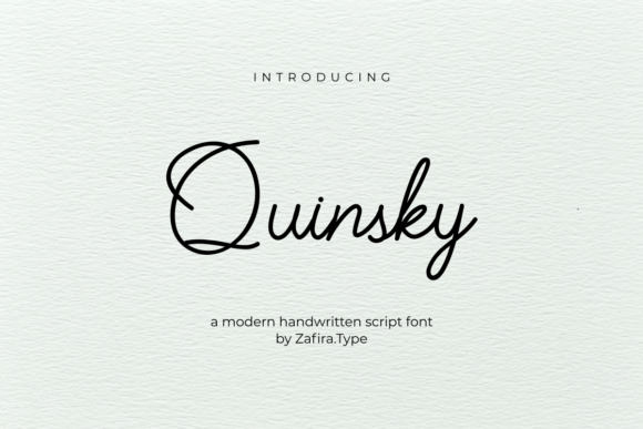 Quinsky: Elevate Your Brand with Handwritten Script