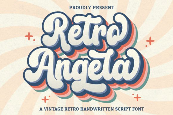 Retro Angela: Vintage Charm for Modern Design Projects