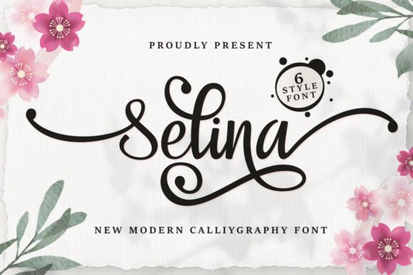 Selina: A Romantic Script Font for Elegant Design
