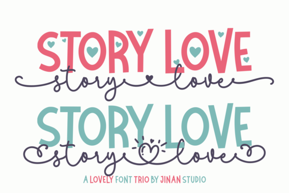 Story Love: A Romantic Trio for Elegant Design