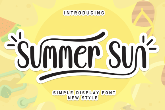 Summer Sun: Elevating Visual Projects with Elegant Script Typography