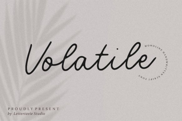 Volatile: Crafting Nostalgic Charm with Playful Script